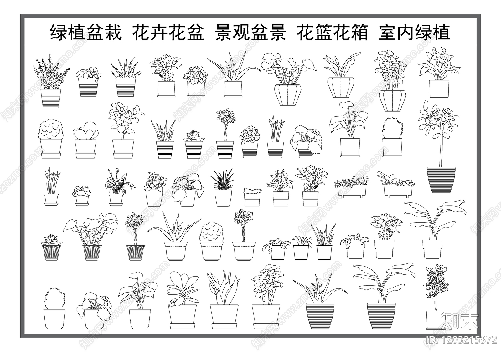 现代花施工图下载【ID:1203215372】