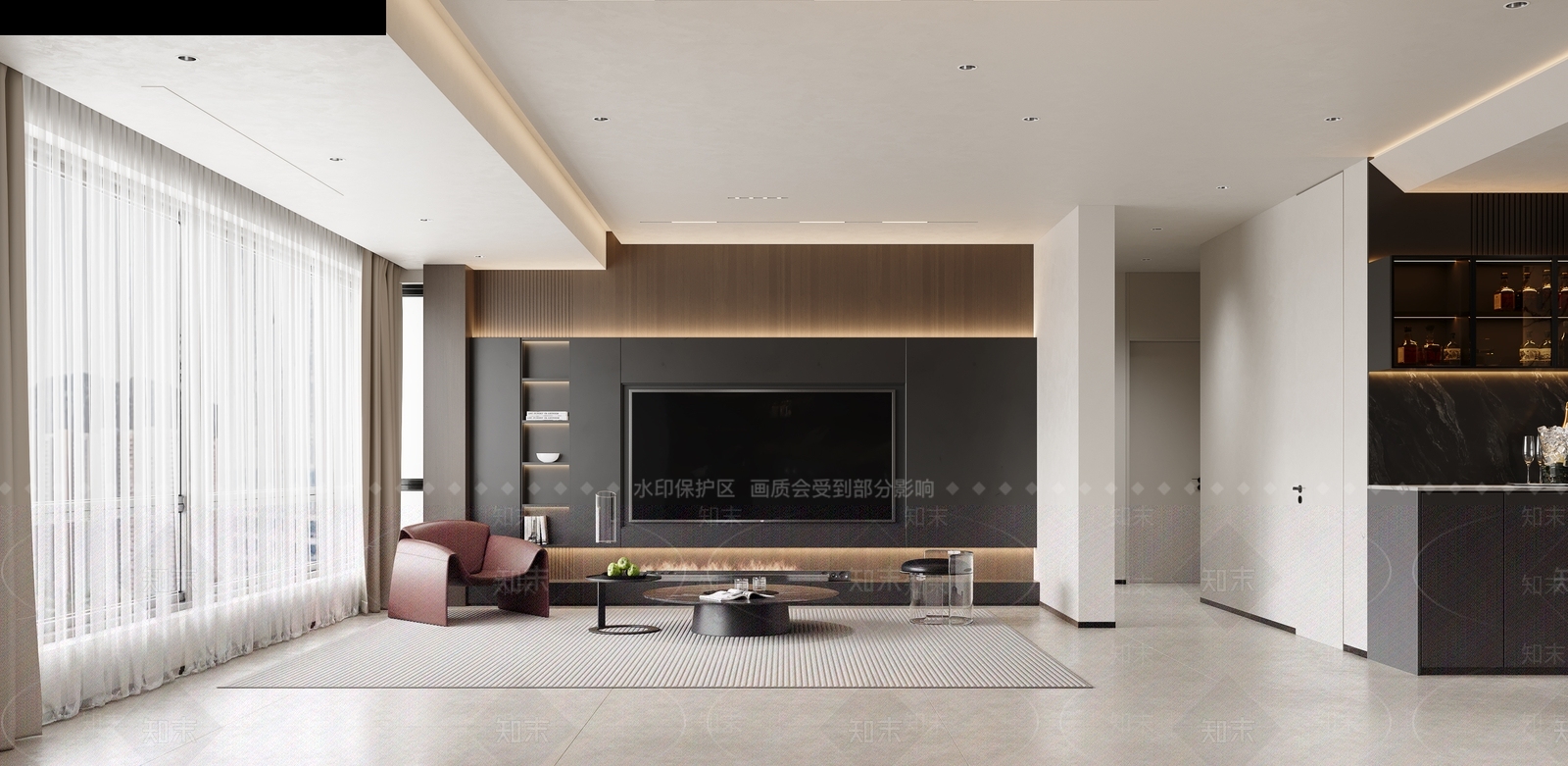 现代客餐厅3D模型下载【ID:1221501529】