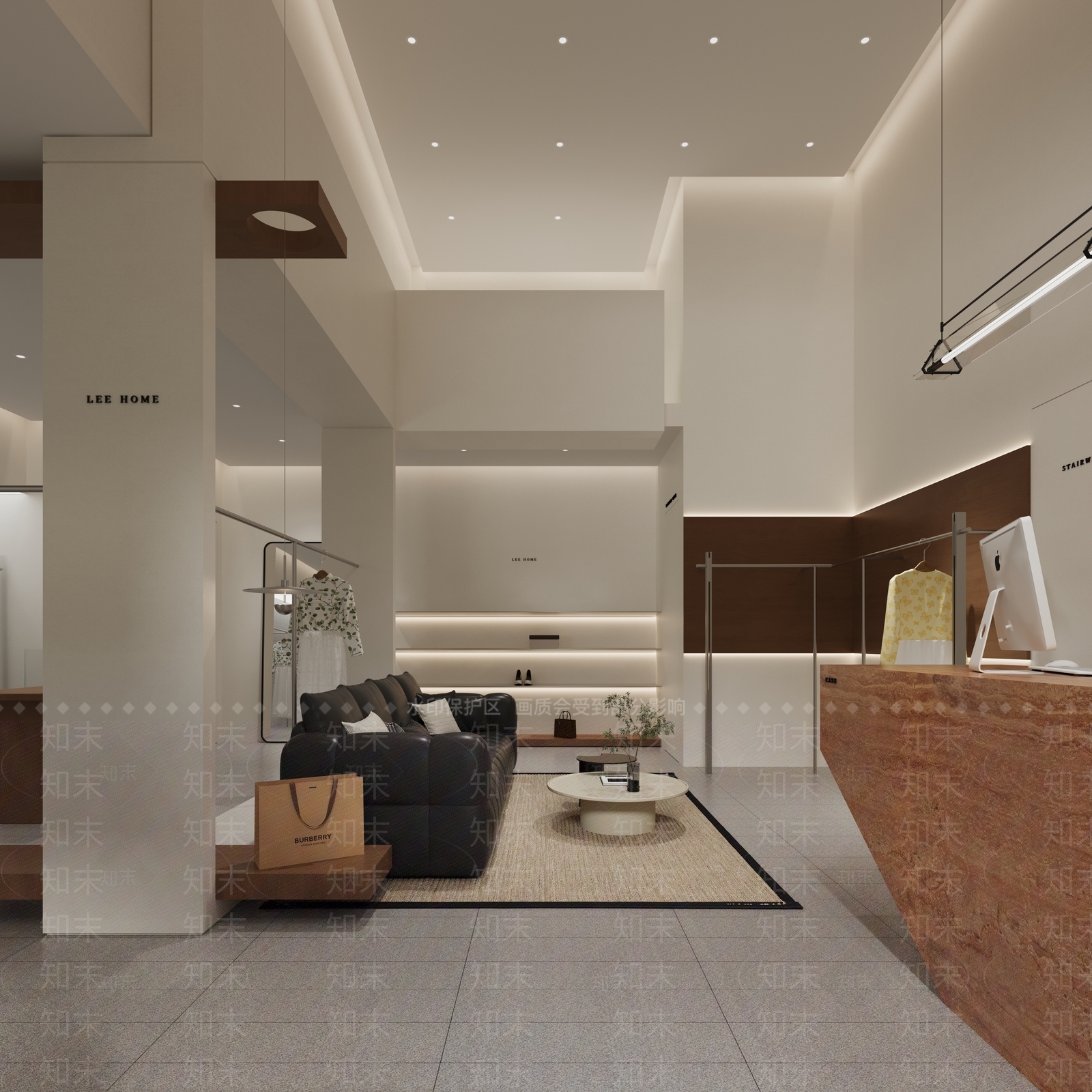 现代服装店3D模型下载【ID:1203218716】