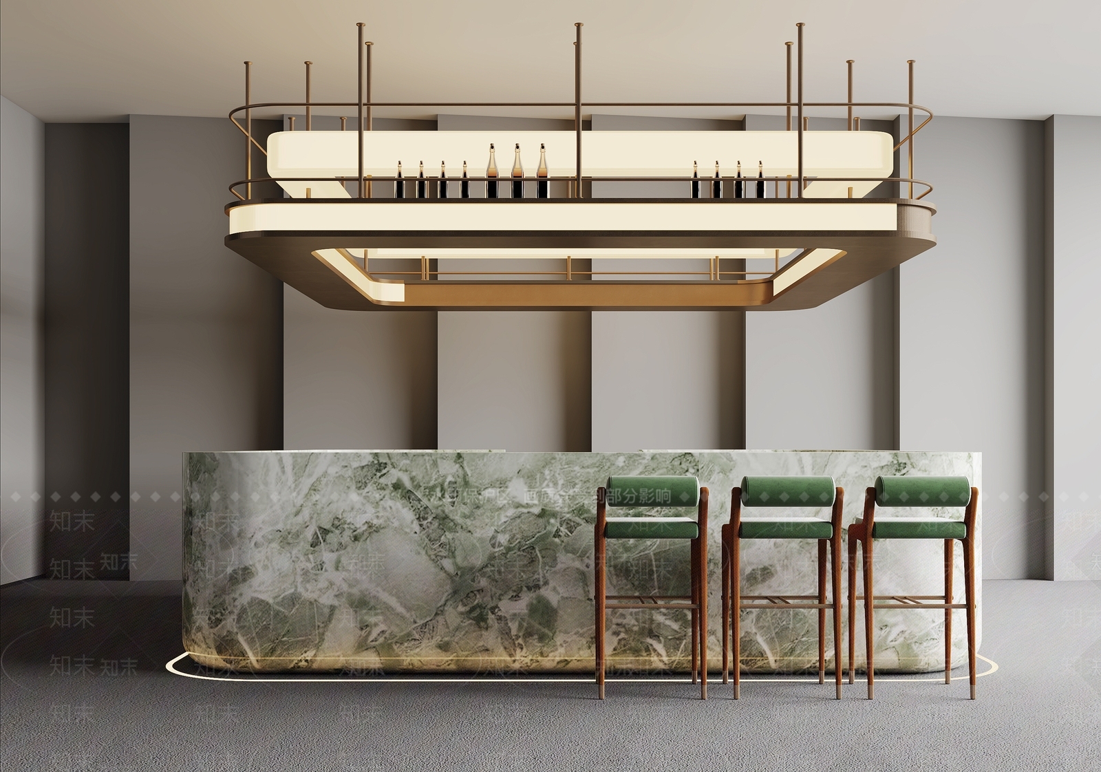 现代吊灯SU模型下载【ID:1203222074】