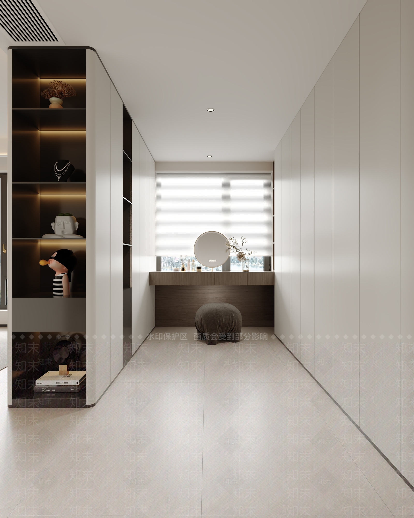 现代衣帽间3D模型下载【ID:1203225545】