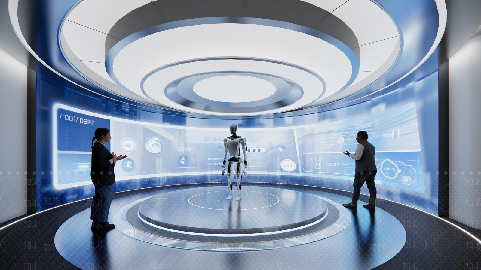 现代科技展厅SU模型下载【ID:1203225749】