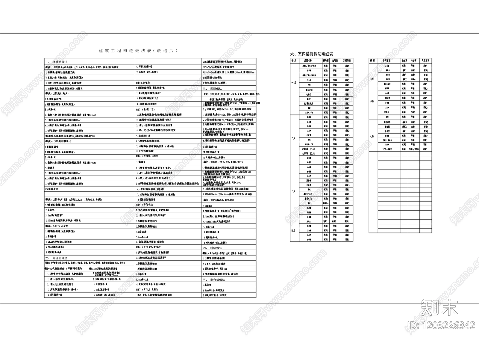 现代办公楼建筑cad施工图下载【ID:1203226342】