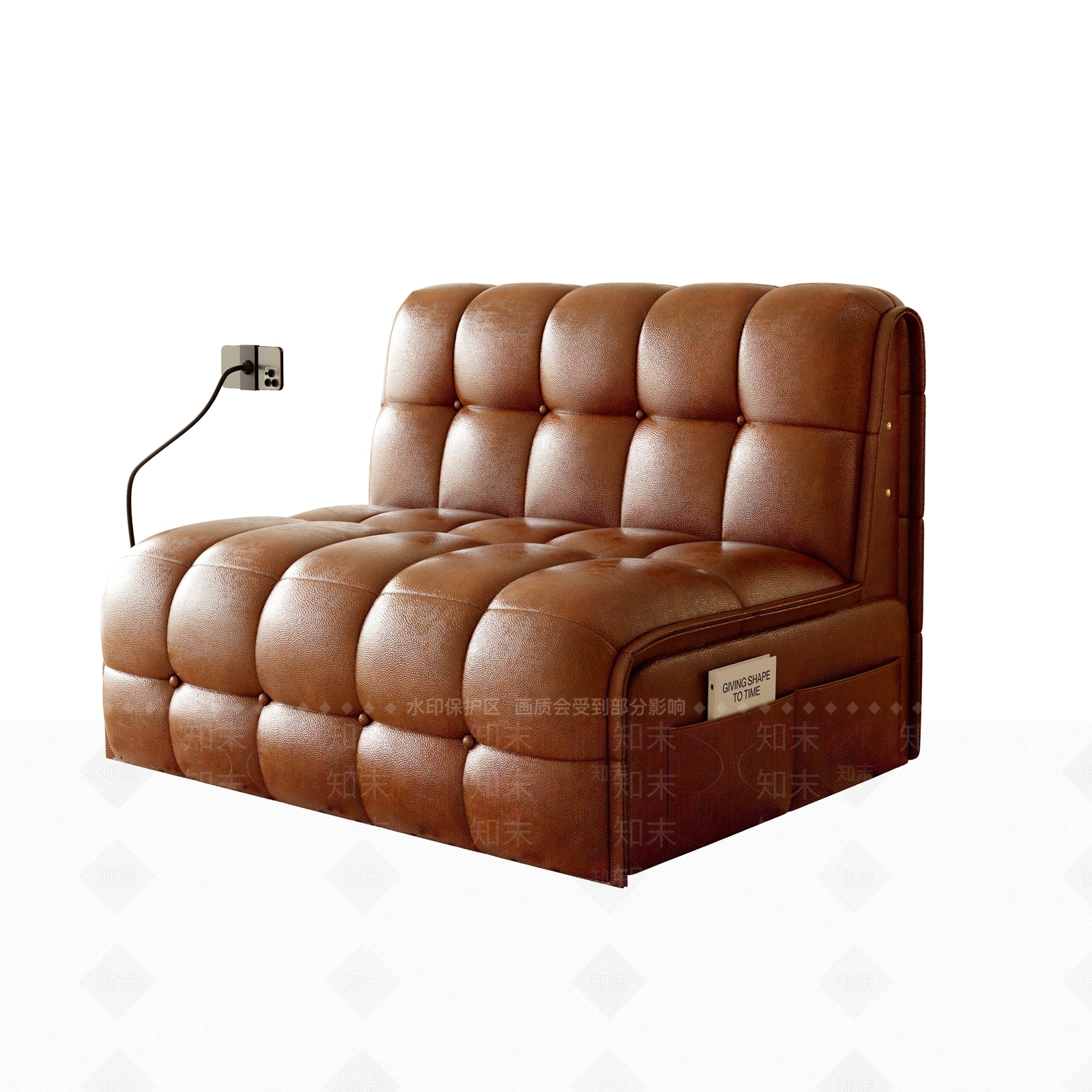复古中古单人沙发3D模型下载【ID:1203234932】