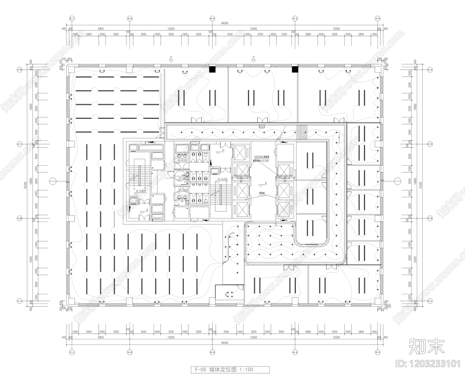 现代直播间cad施工图下载【ID:1203233101】