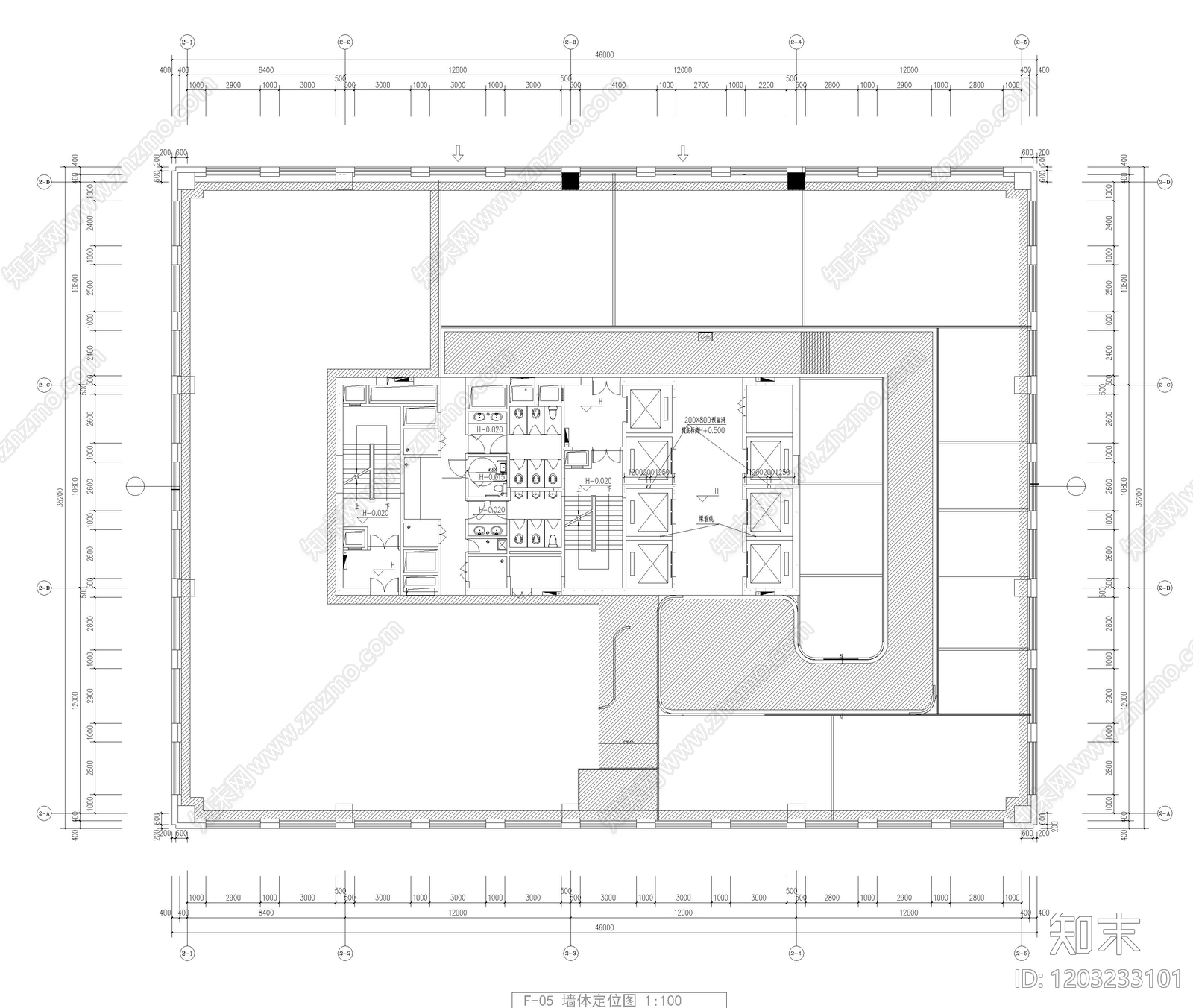 现代直播间cad施工图下载【ID:1203233101】