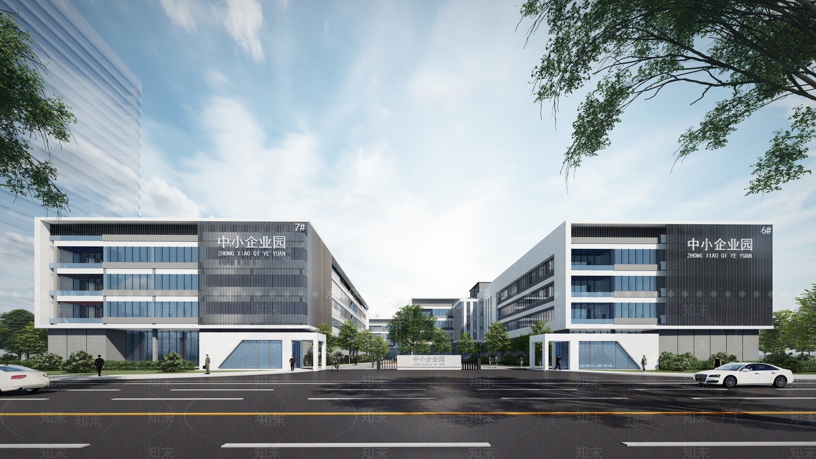 现代研发厂房SU模型下载【ID:1203235513】