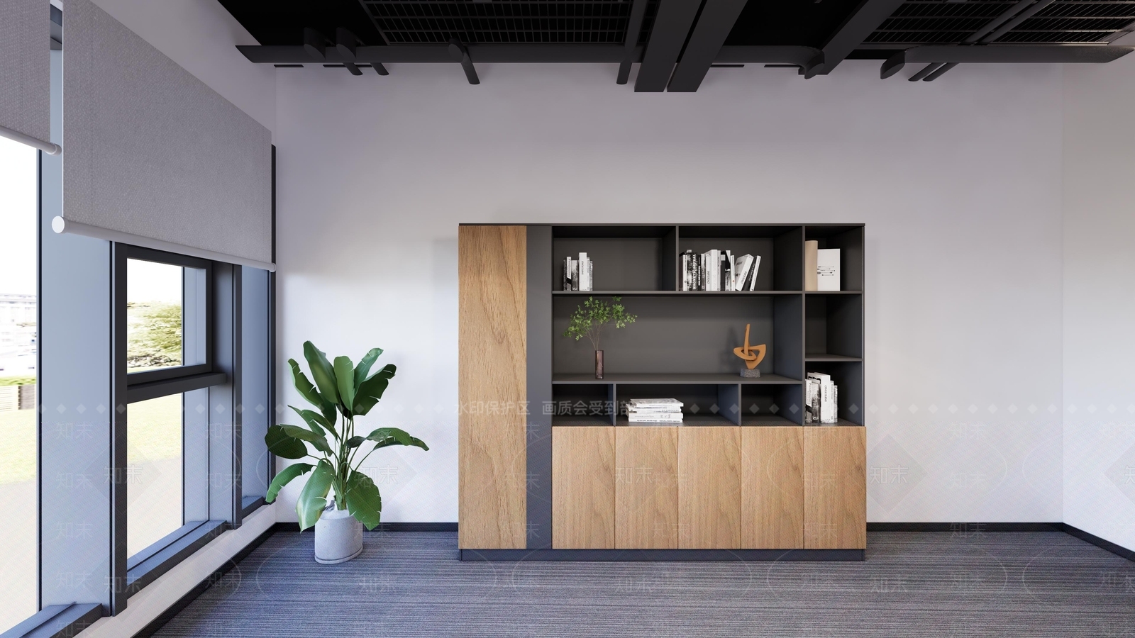 现代意式办公室SU模型下载【ID:1203235784】