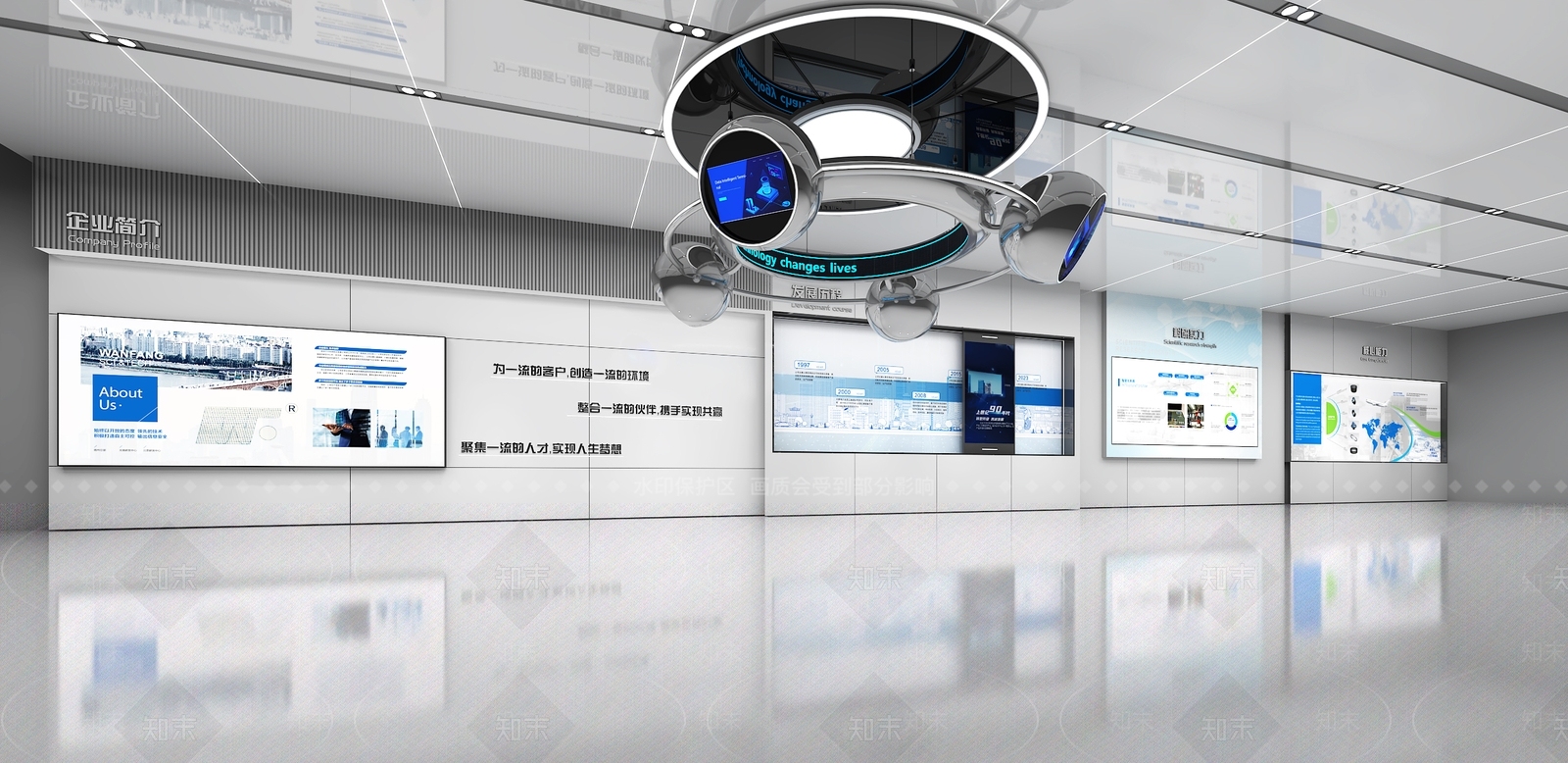 现代科技展厅3D模型下载【ID:1203235712】