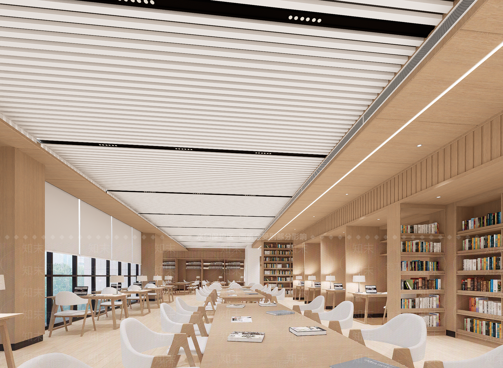 现代图书馆SU模型下载【ID:1203236675】