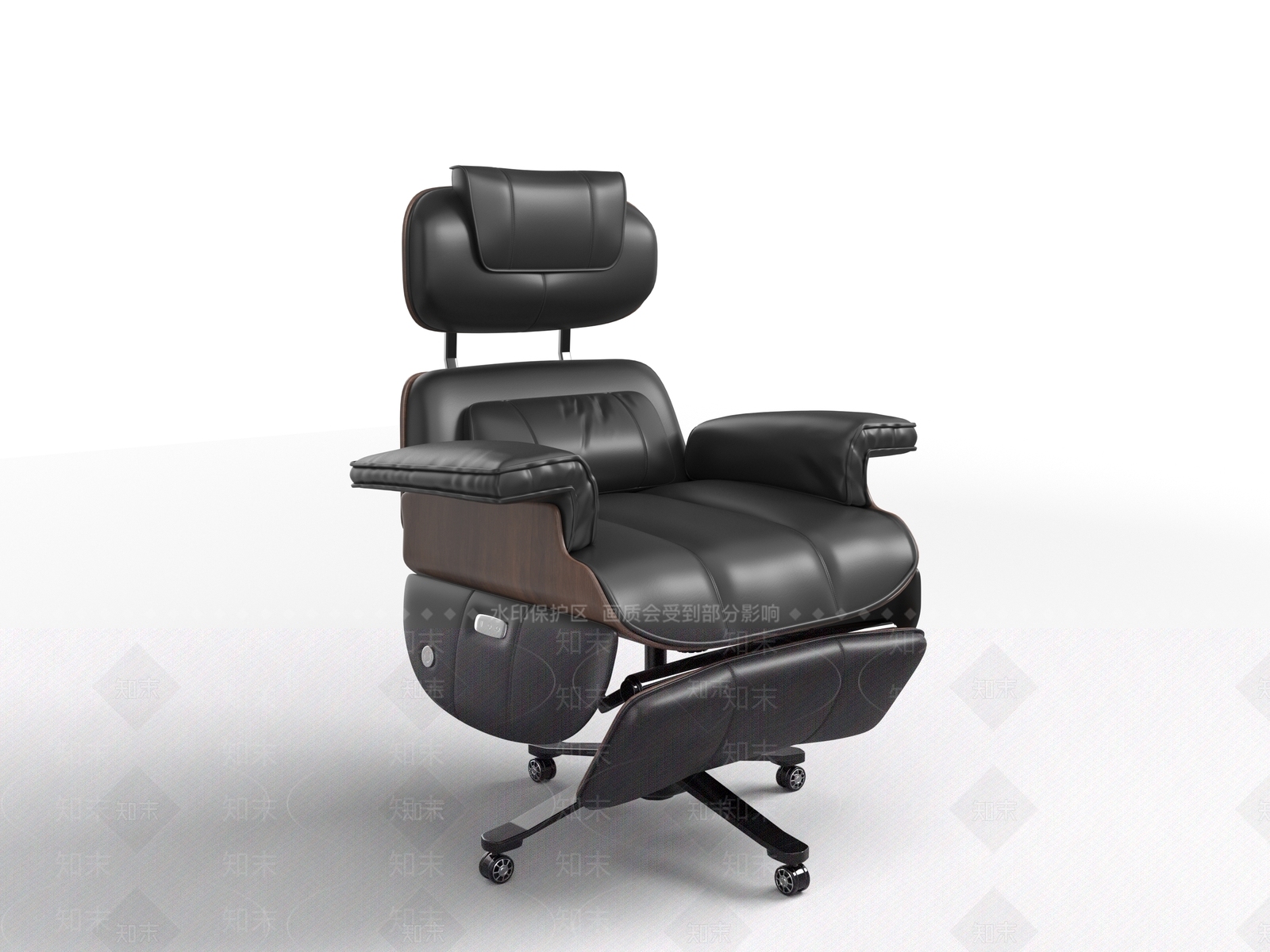轻奢复古躺椅3D模型下载【ID:1203237309】