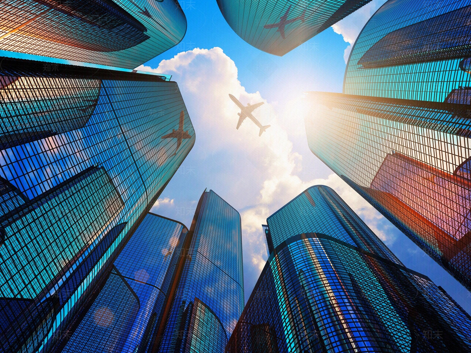 现代玻璃幕墙贴图下载【ID:1203237987】