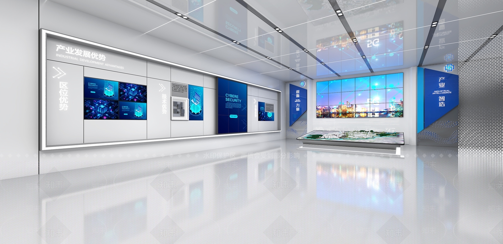 现代科技展厅3D模型下载【ID:1203241006】