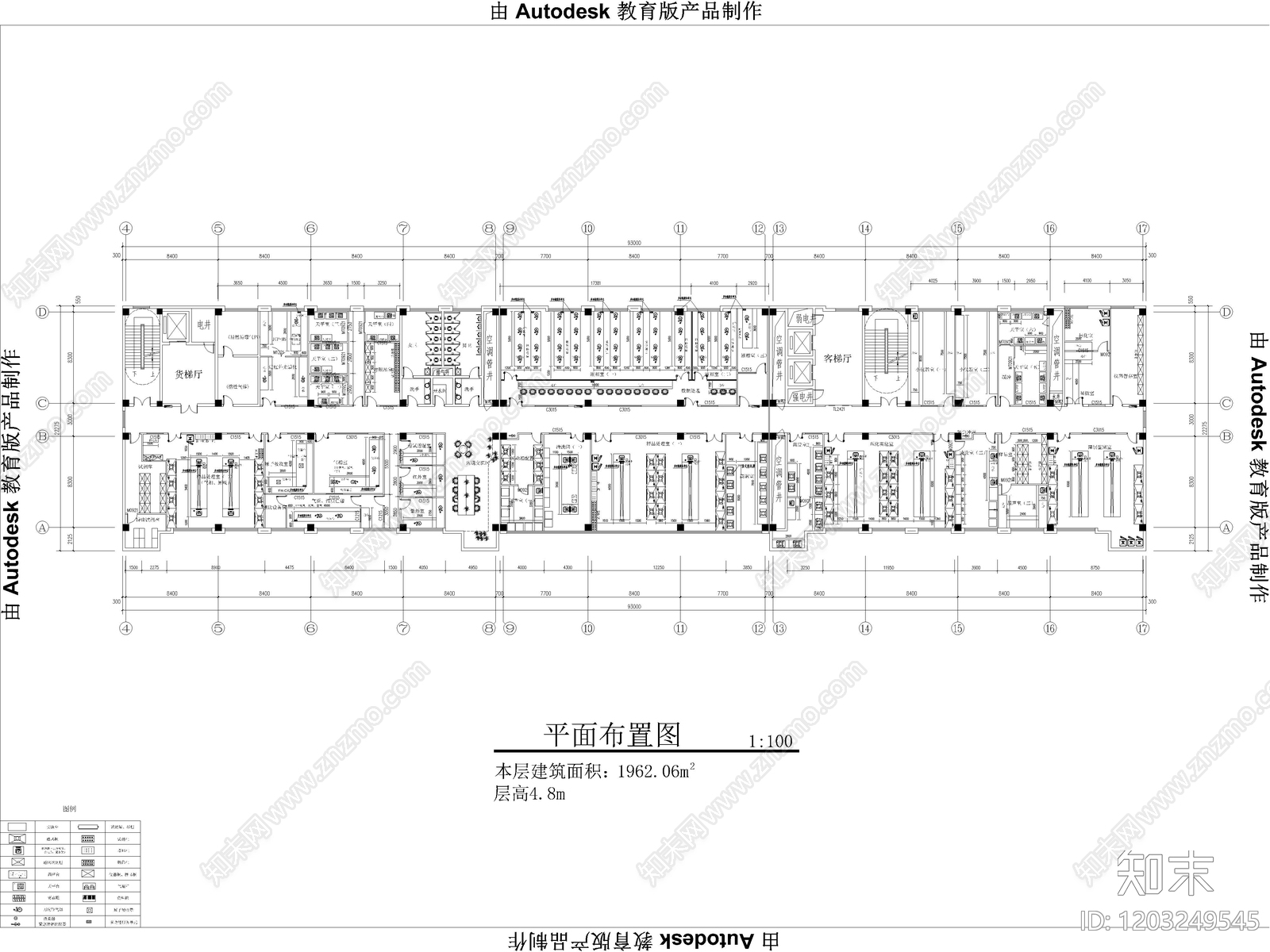 现代实验室cad施工图下载【ID:1203249545】