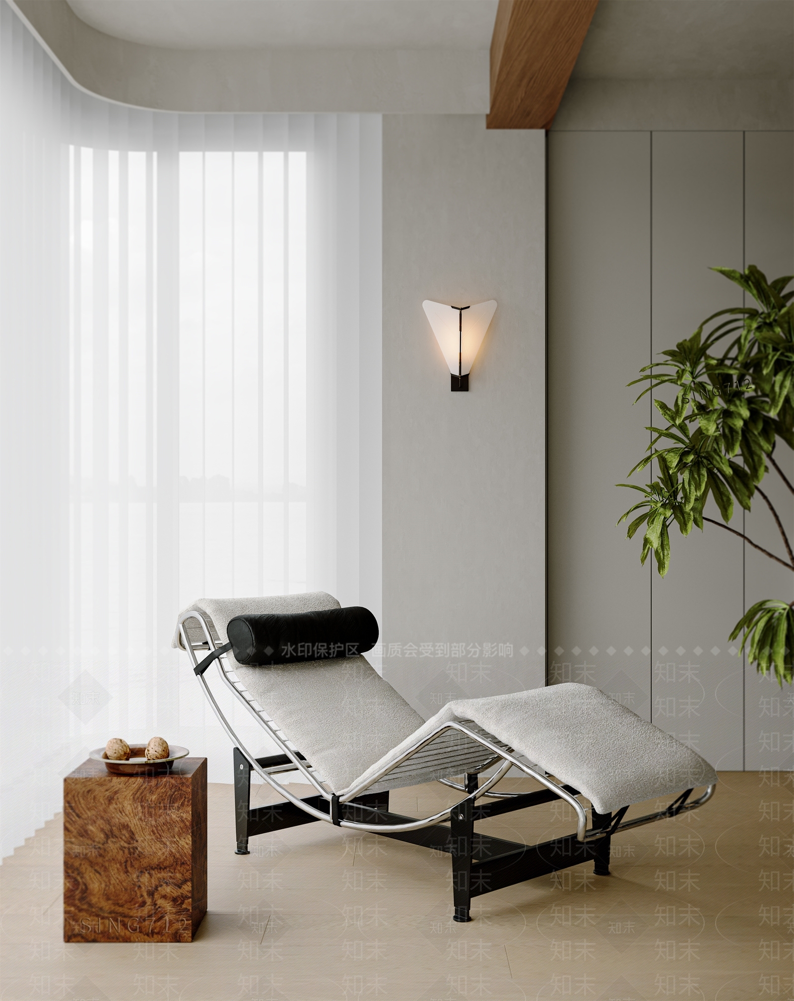 中古现代阳台3D模型下载【ID:1203256147】