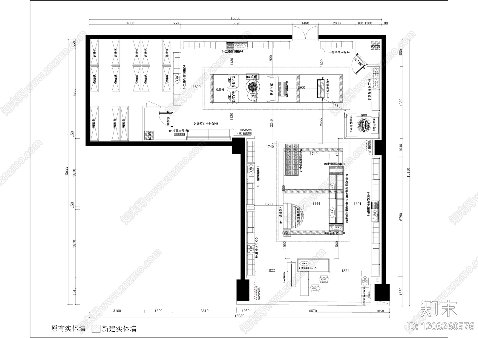 现代服装店cad施工图下载【ID:1203260576】