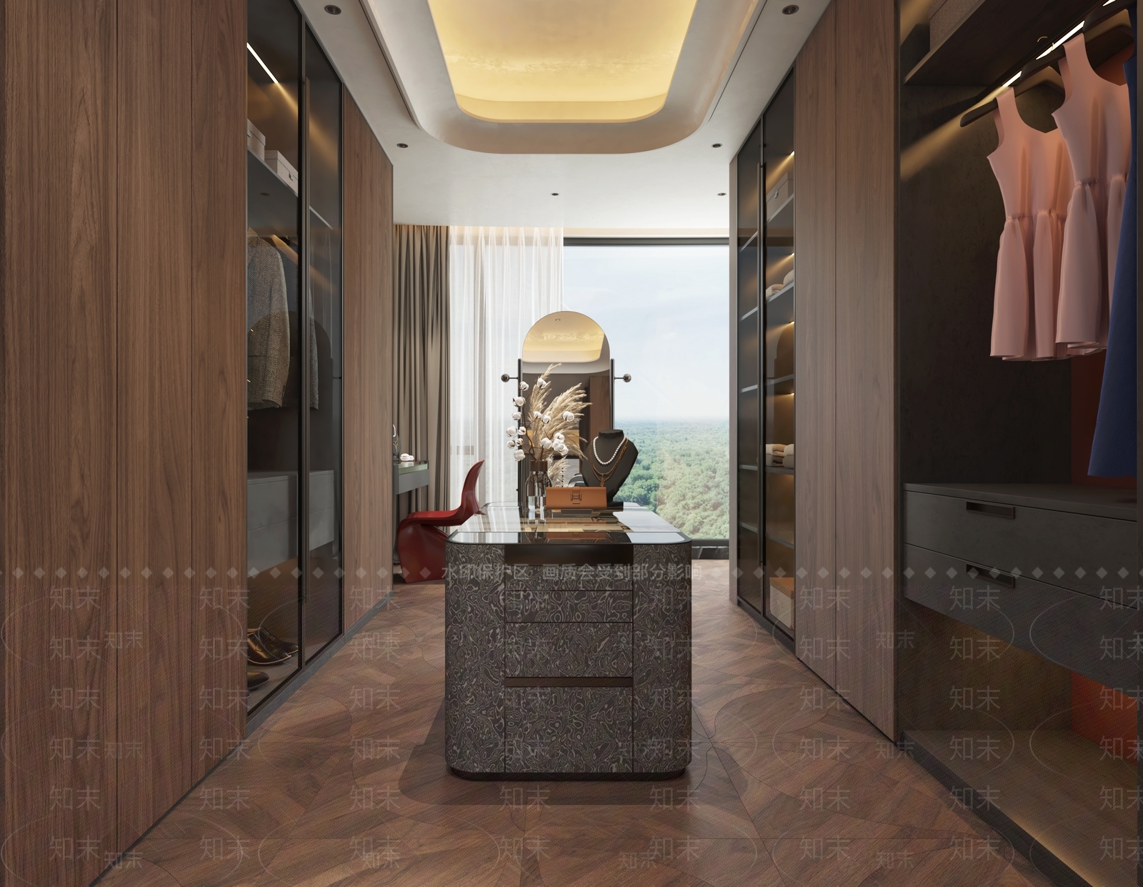 现代意式衣帽间3D模型下载【ID:1203261495】