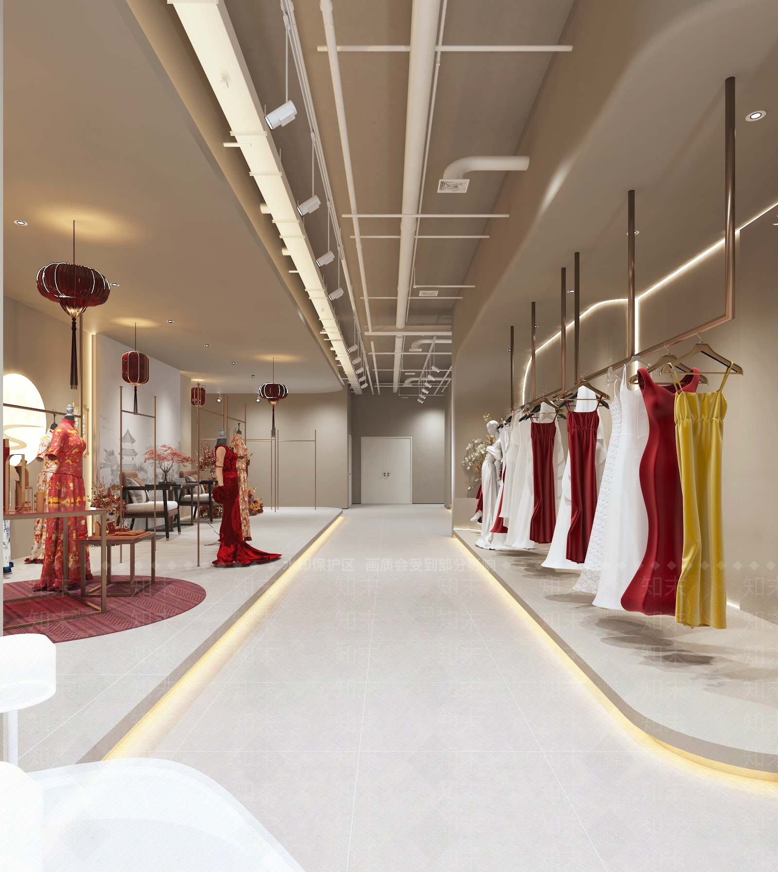 现代侘寂婚纱摄影3D模型下载【ID:1203446257】