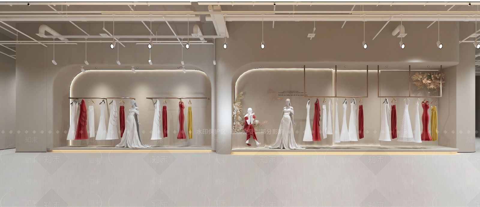 现代侘寂婚纱摄影3D模型下载【ID:1203446257】