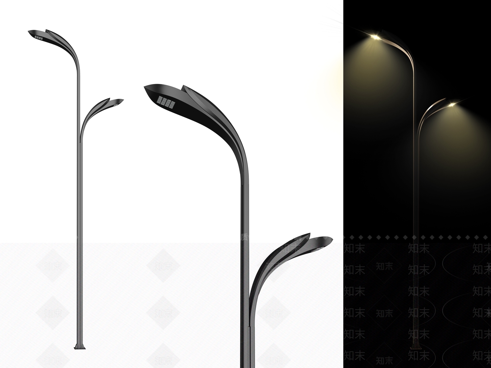 现代简约景观灯SU模型下载【ID:1203261848】