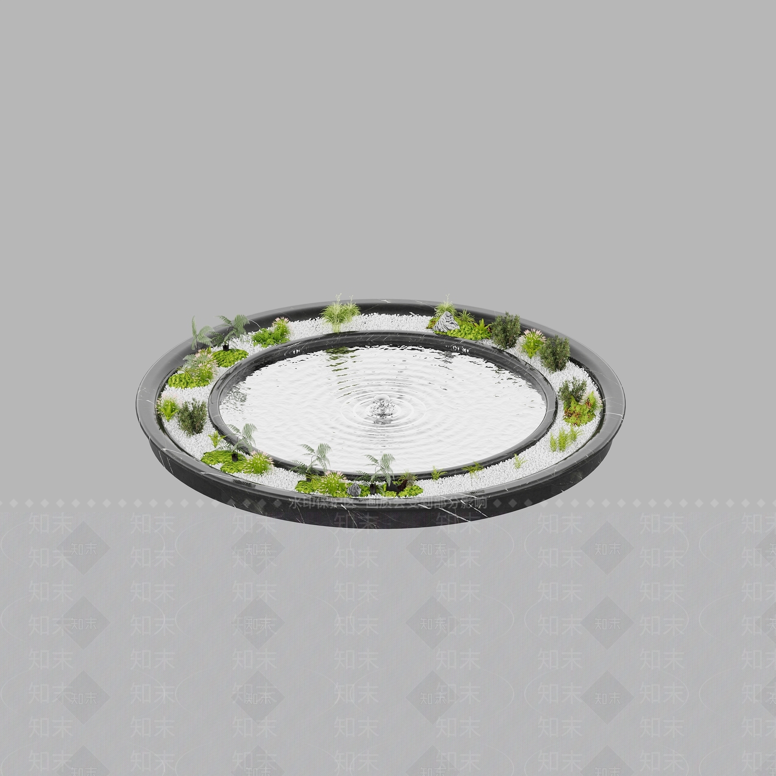 现代其他水景设施3D模型下载【ID:1203336998】