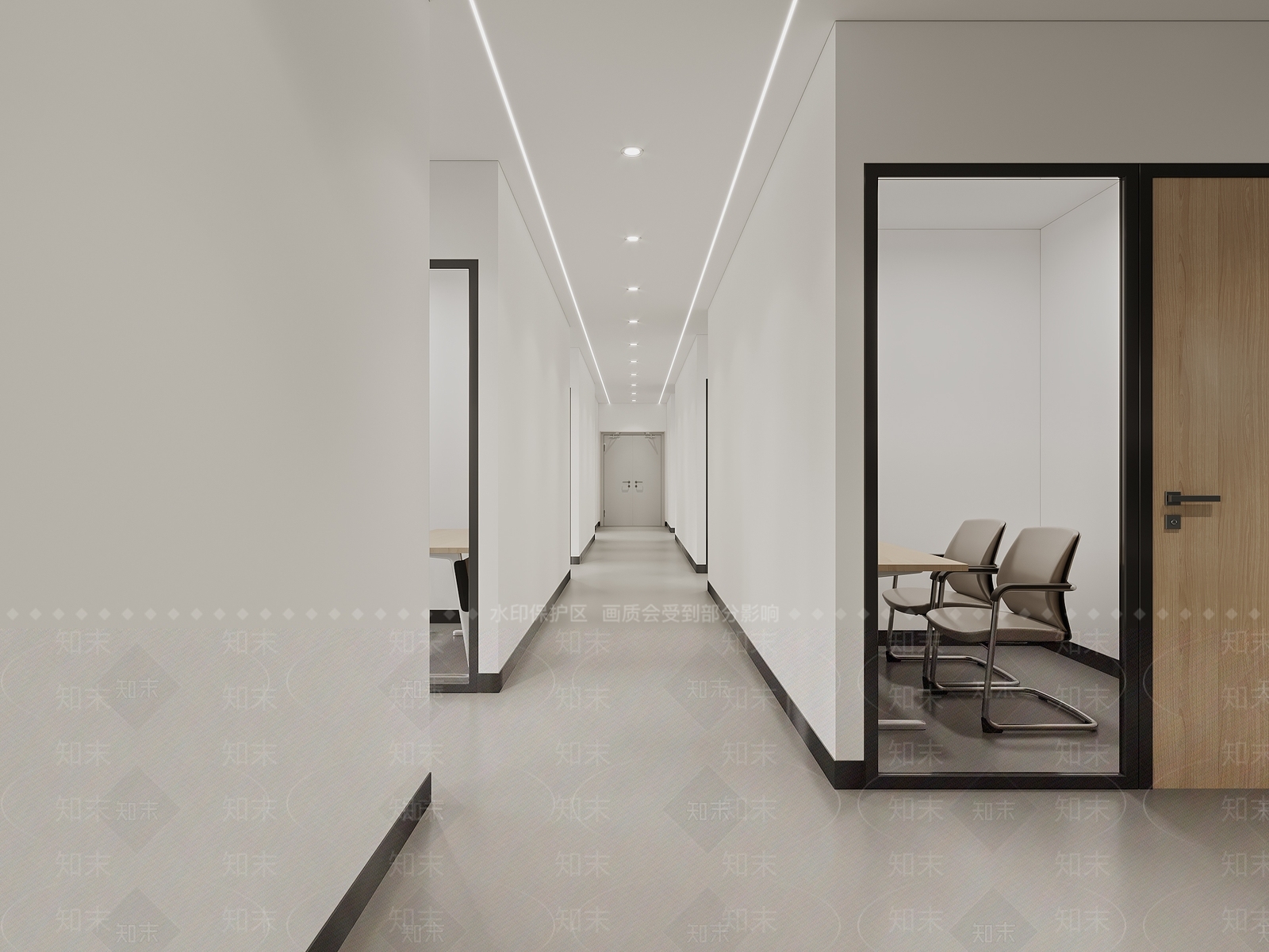 现代走廊3D模型下载【ID:1203263483】
