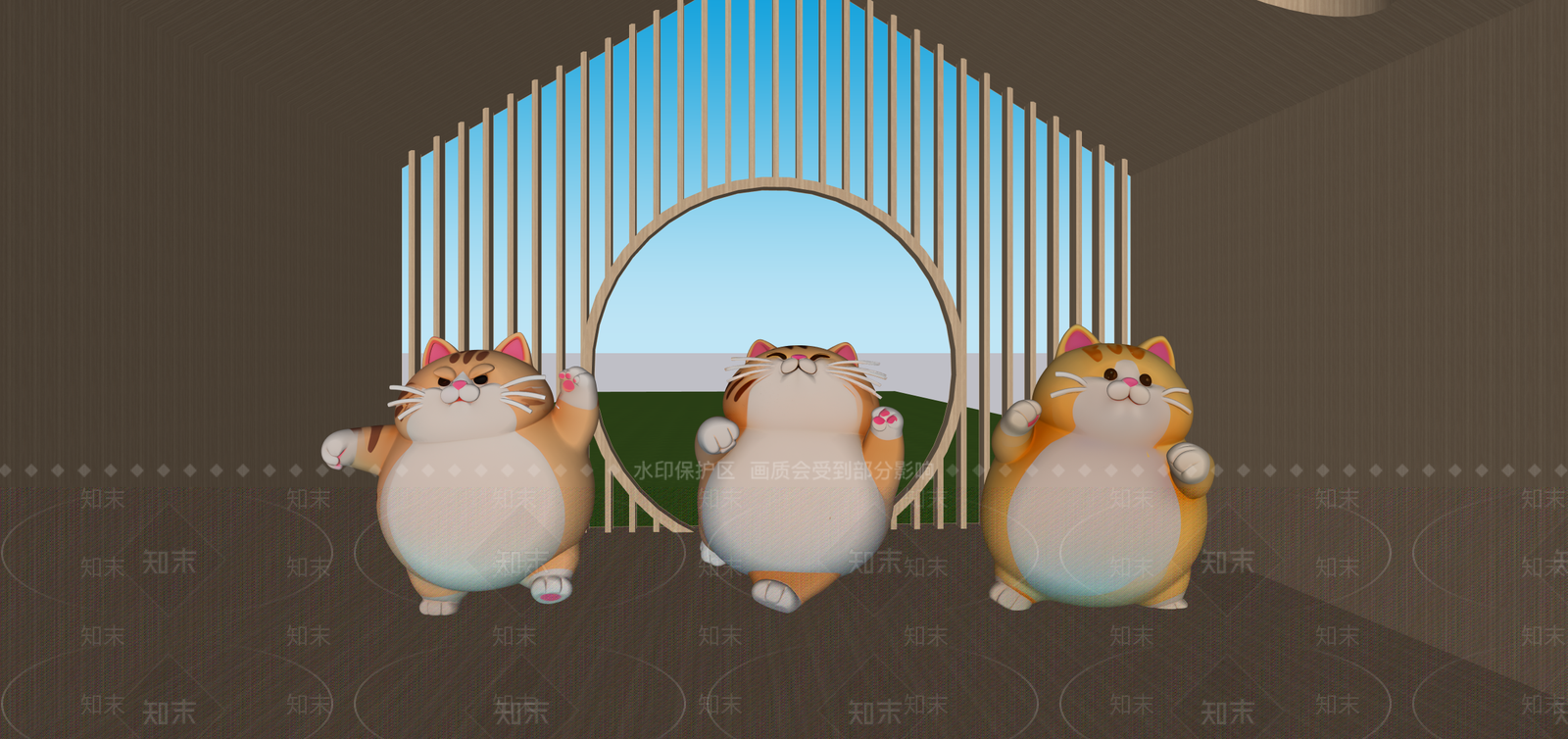 现代其他商业美陈SU模型下载【ID:1203404092】
