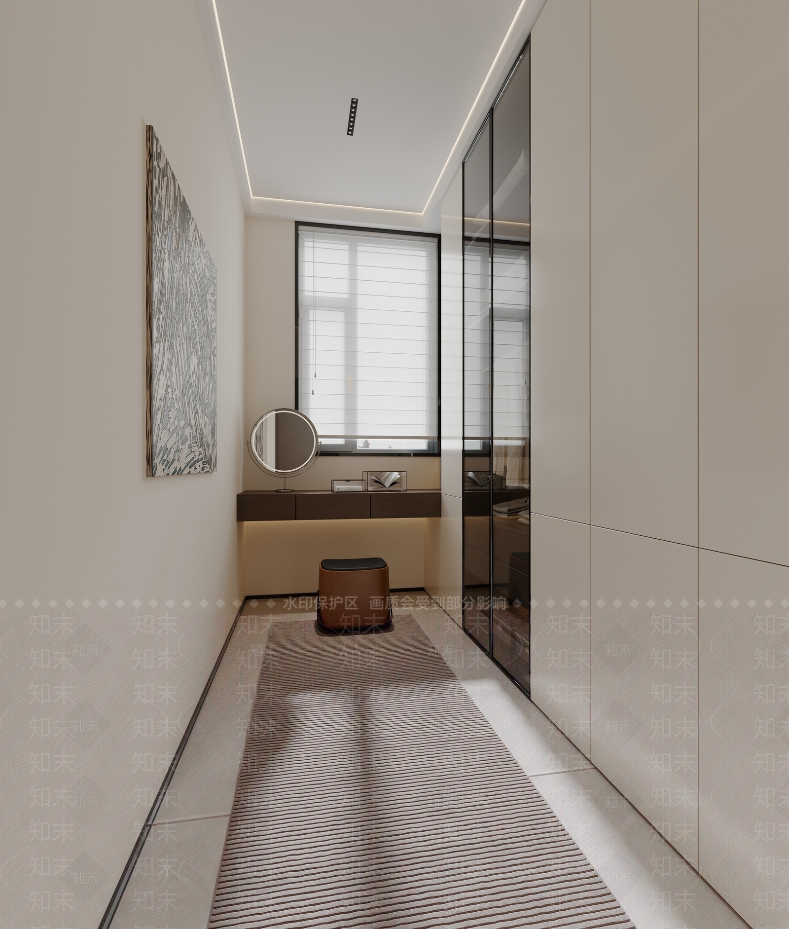 现代衣帽间3D模型下载【ID:1203268171】
