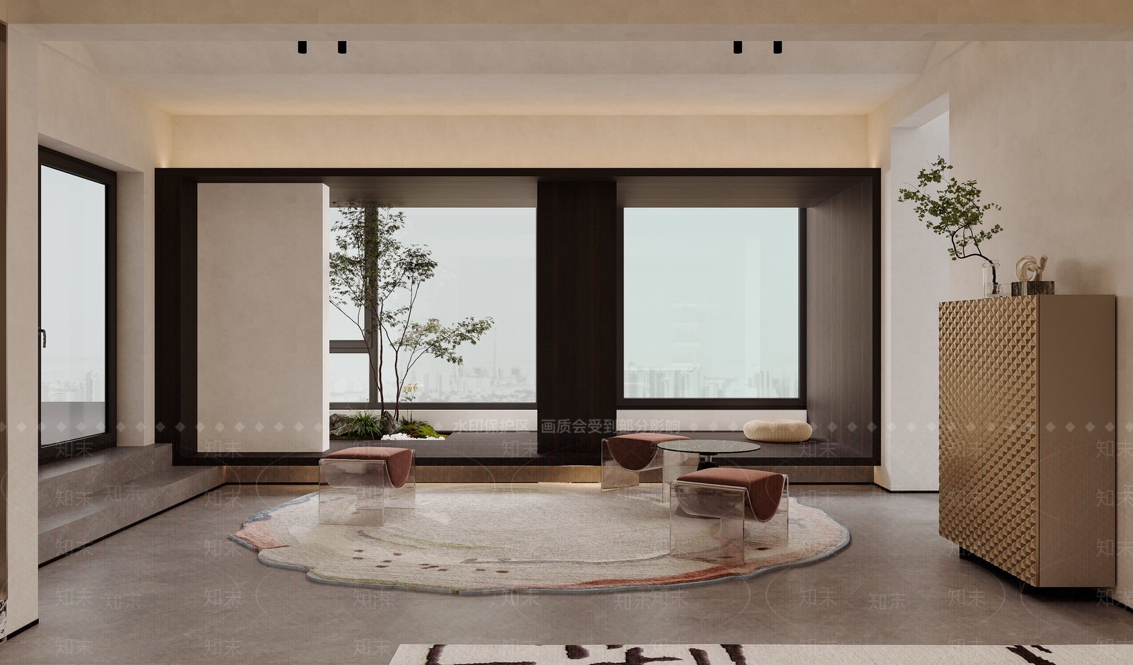 现代茶室SU模型下载【ID:1204063646】