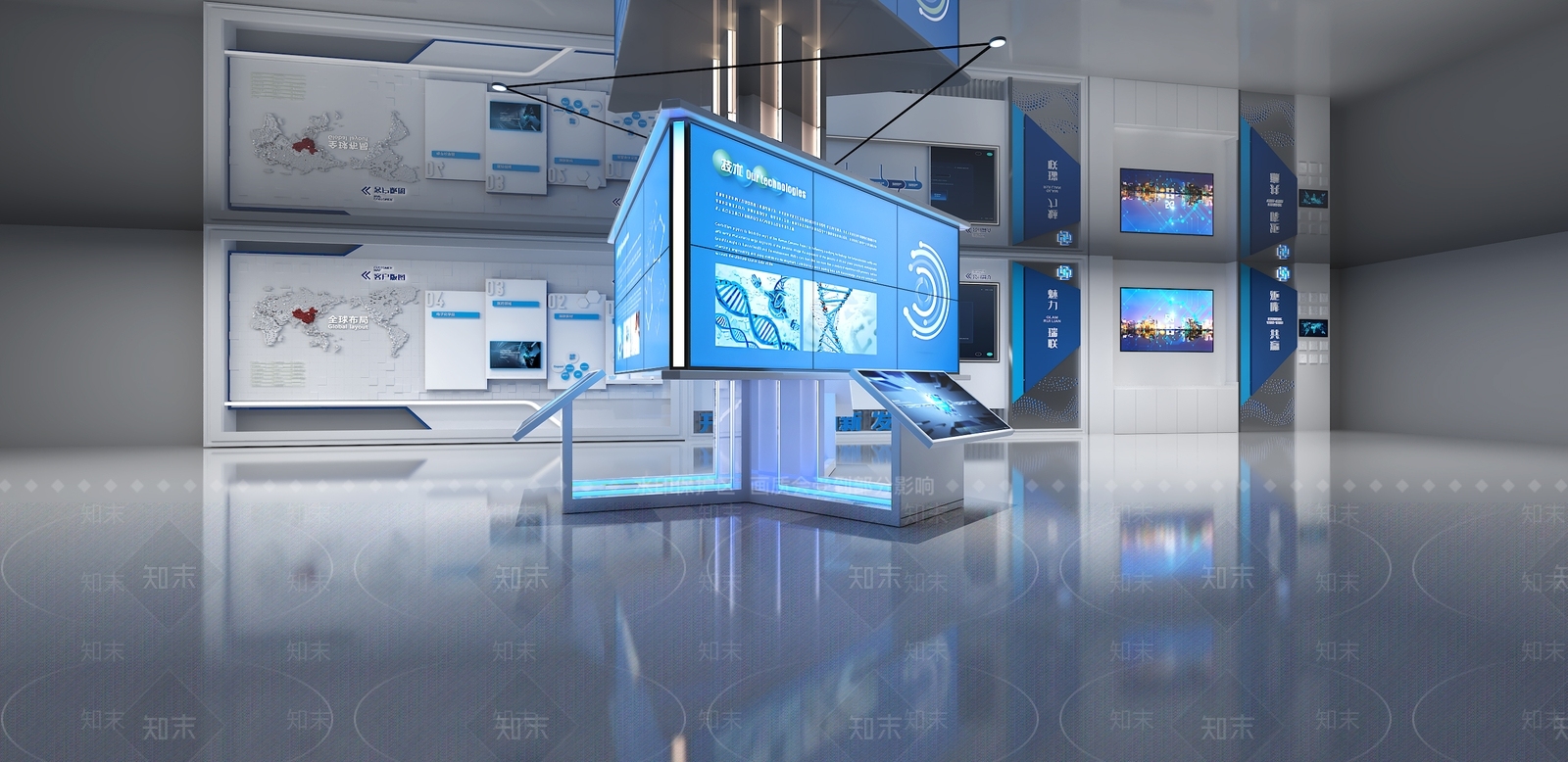 现代科技展厅3D模型下载【ID:1203269634】