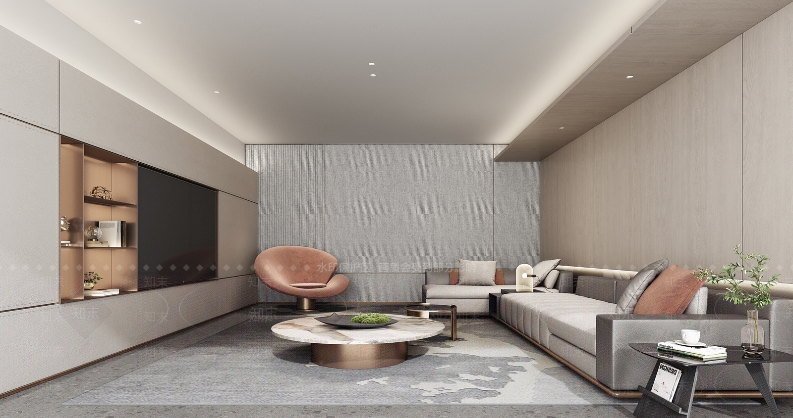 现代轻奢售楼处3D模型下载【ID:1203270401】