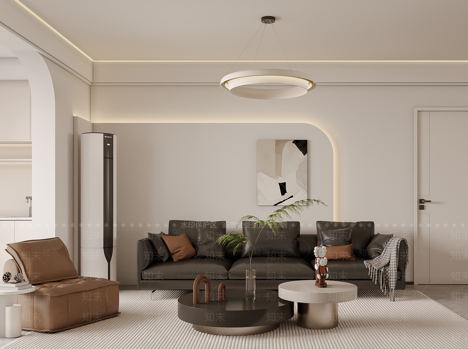 现代简约客餐厅3D模型下载【ID:1203272525】