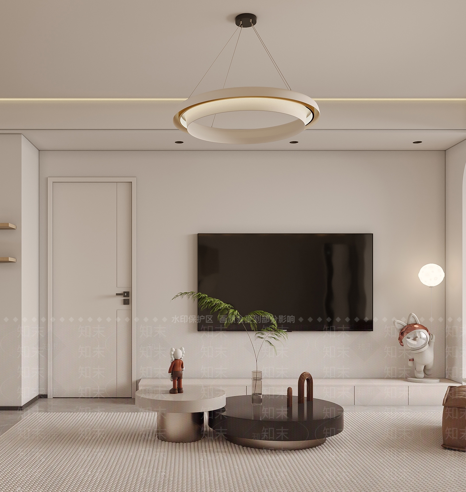 现代简约客餐厅3D模型下载【ID:1203272525】