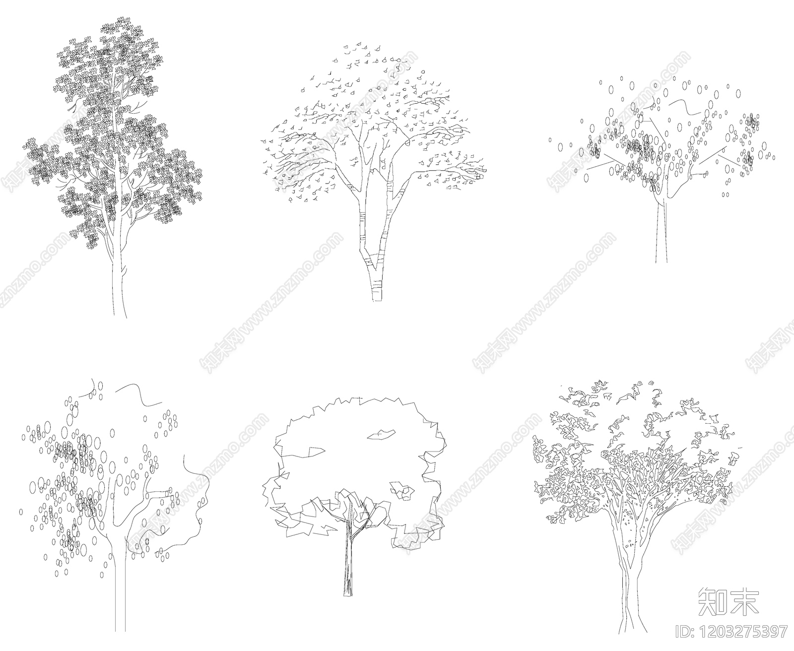 乔木种植施工图下载【ID:1203275397】