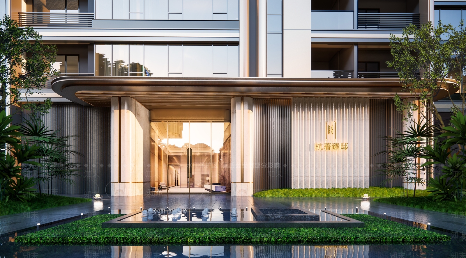 现代多层住宅SU模型下载【ID:1203277967】