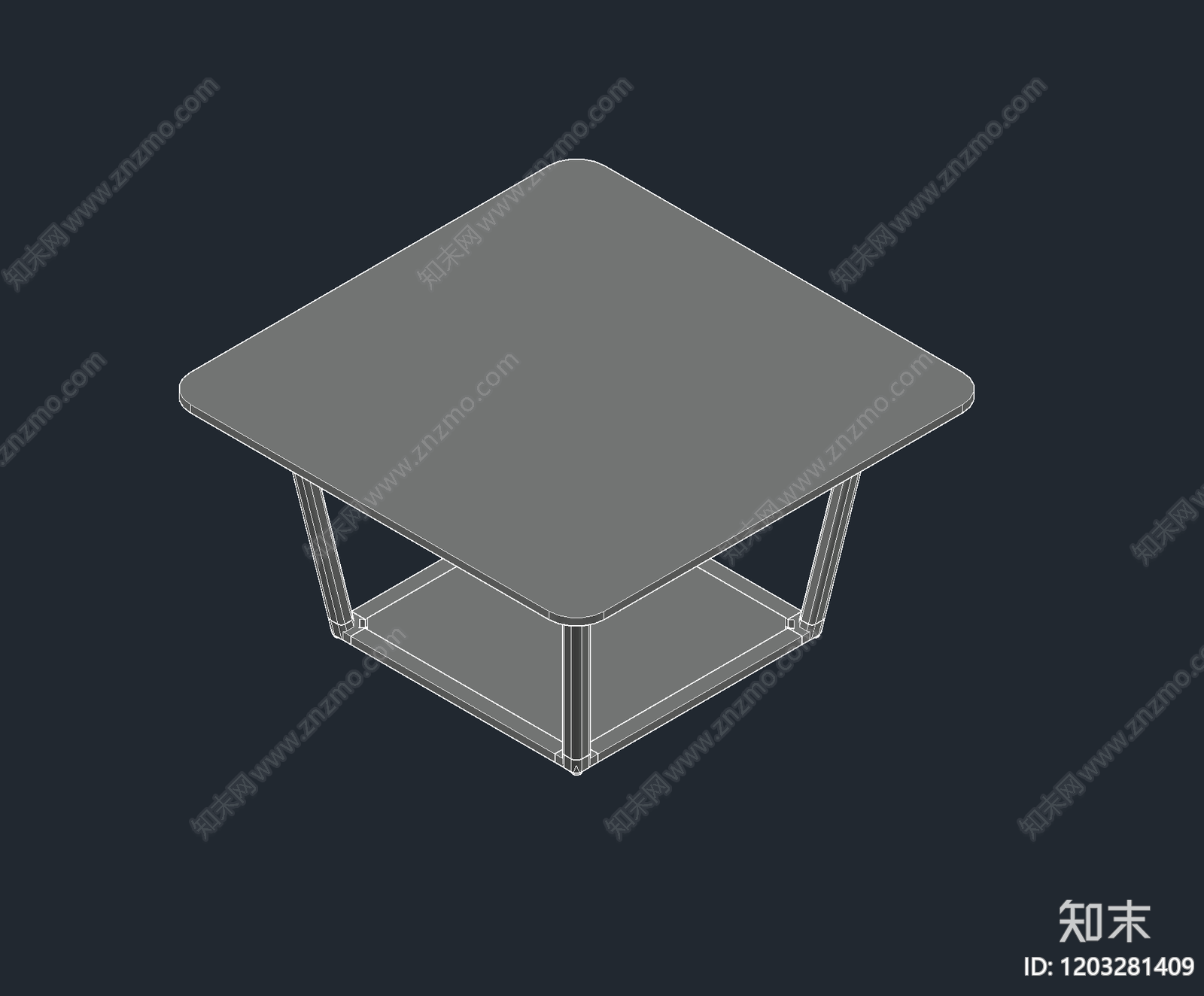 现代桌椅施工图下载【ID:1203281409】