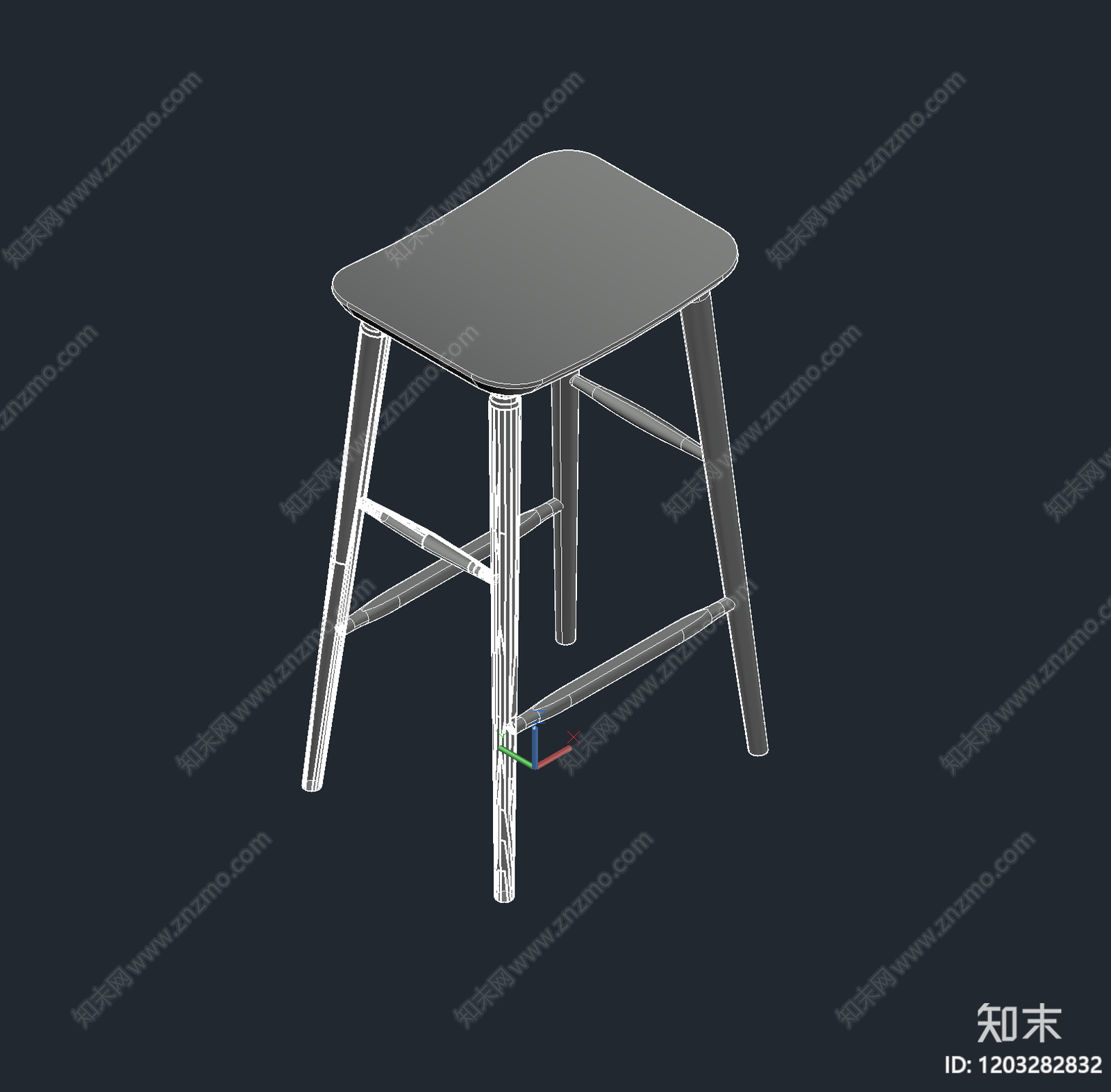 现代椅子施工图下载【ID:1203282832】