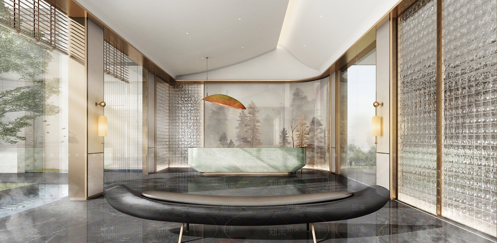 现代轻奢售楼处SU模型下载【ID:1203285031】