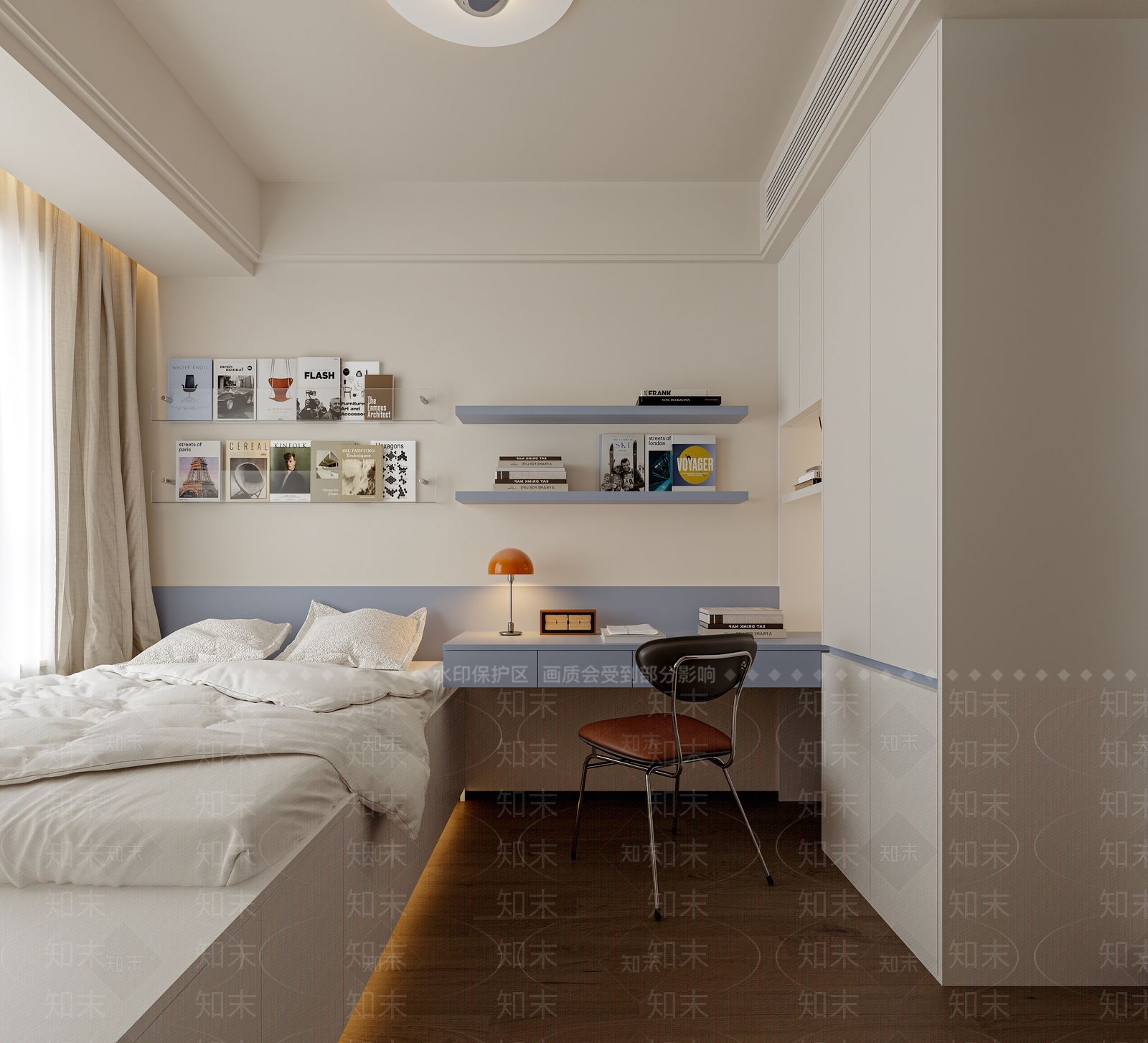 现代榻榻米卧室3D模型下载【ID:1203286572】