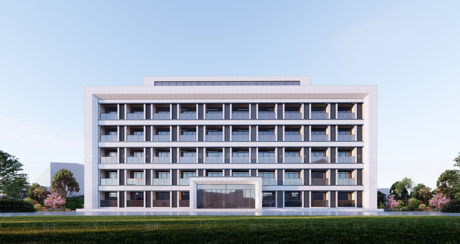 现代简约小公建SU模型下载【ID:1203287402】