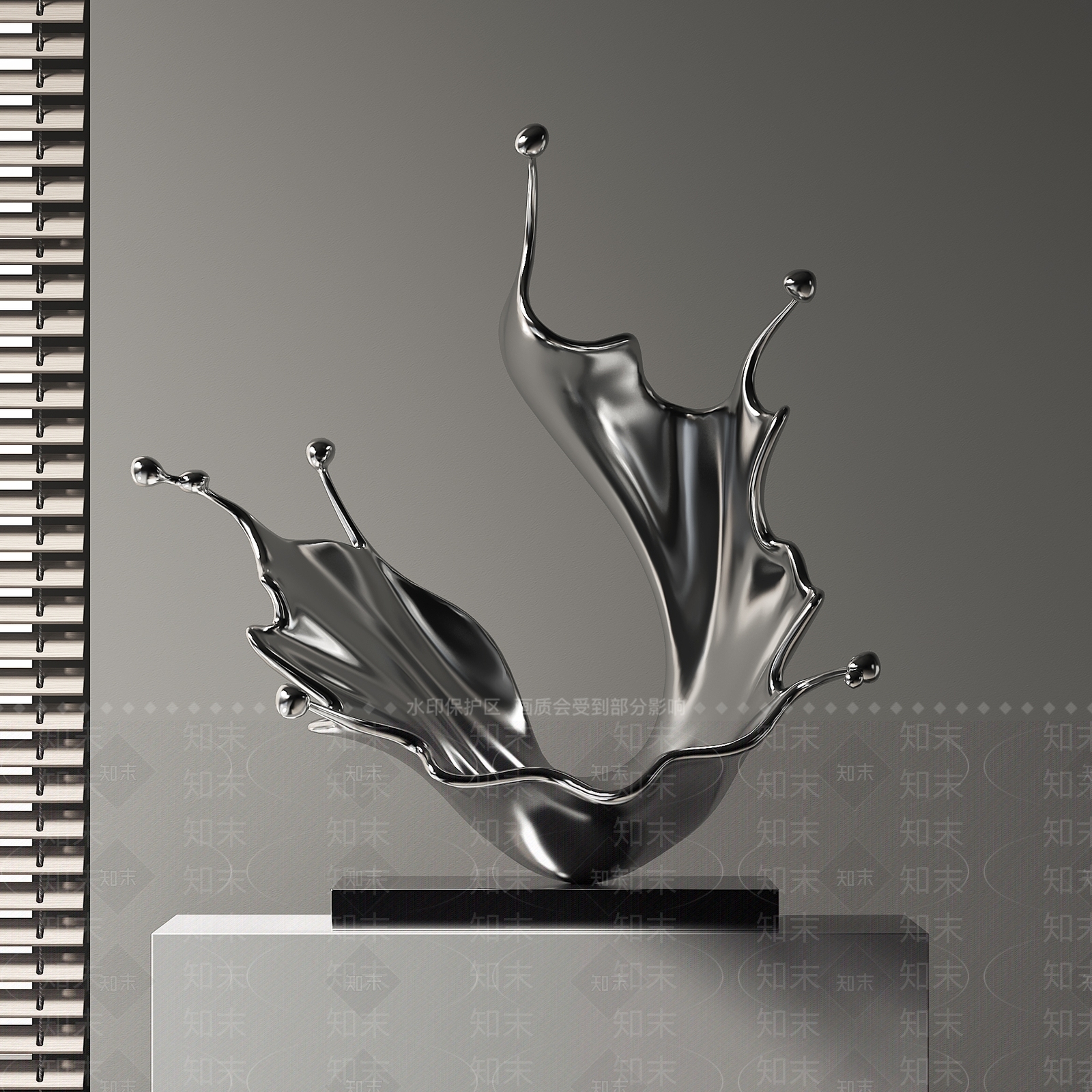 现代新中式雕塑摆件SU模型下载【ID:1203288970】