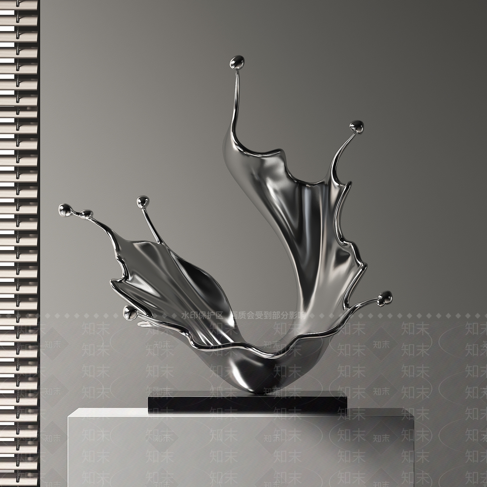 现代新中式雕塑摆件3D模型下载【ID:1203288837】