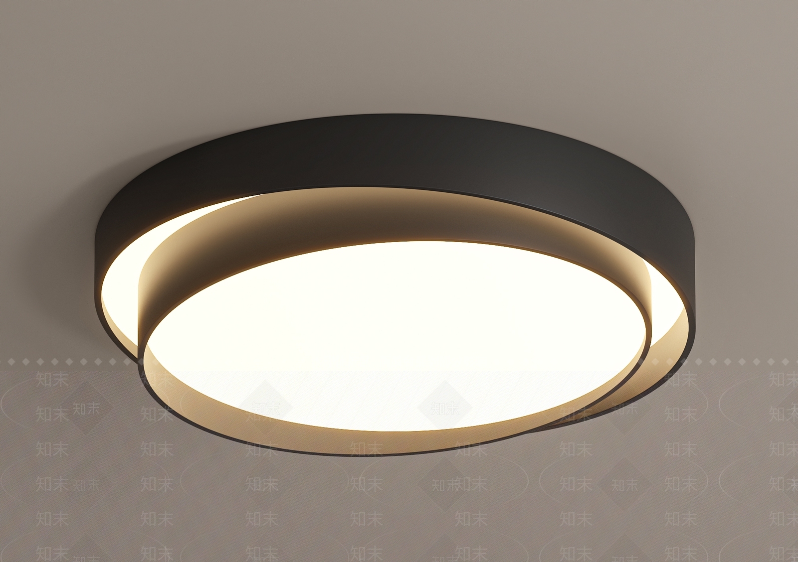 现代意式吸顶灯SU模型下载【ID:1203290404】