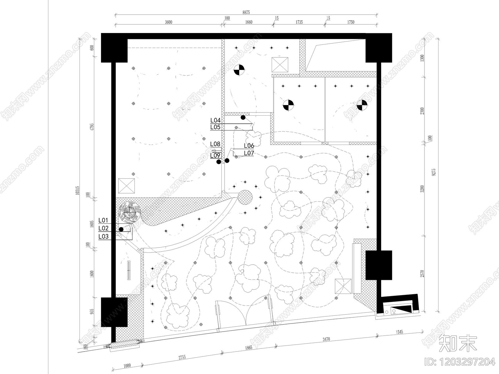 现代教室cad施工图下载【ID:1203297204】