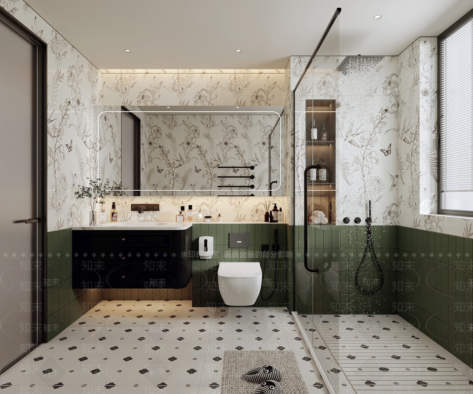 法式美式卫生间3D模型下载【ID:1203298459】