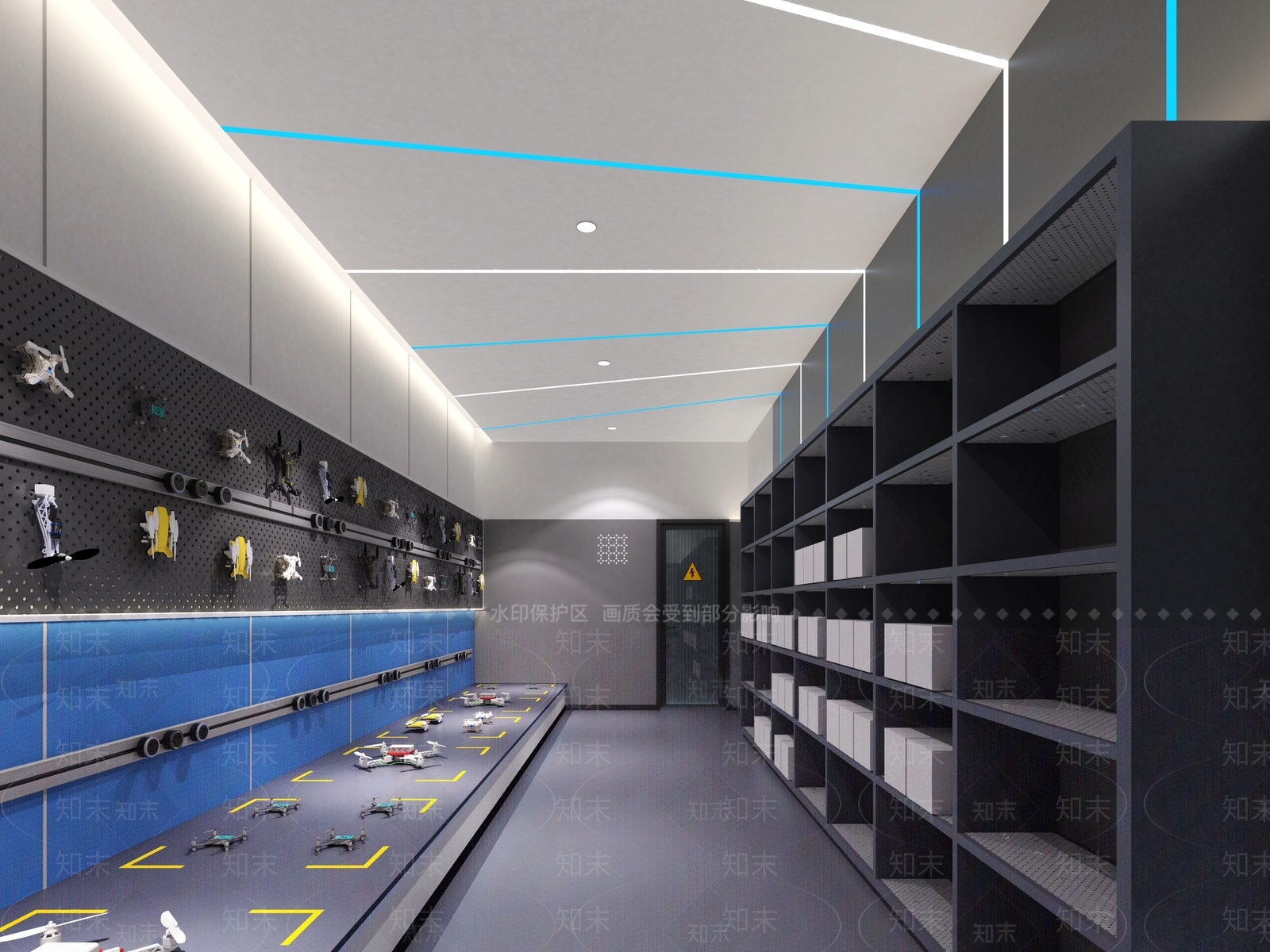 现代科技展厅3D模型下载【ID:1203302977】