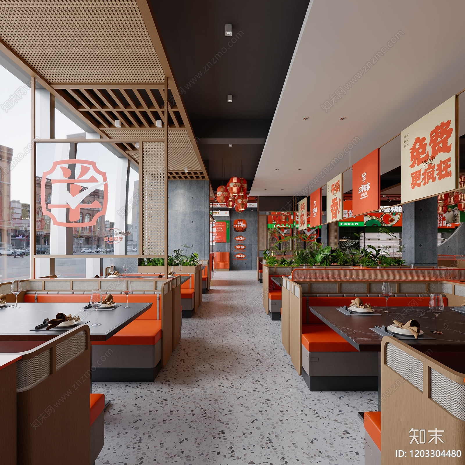 现代其他餐饮空间cad施工图下载【ID:1203304480】
