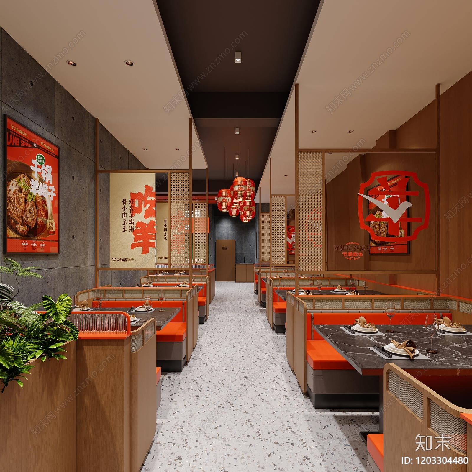 现代其他餐饮空间cad施工图下载【ID:1203304480】