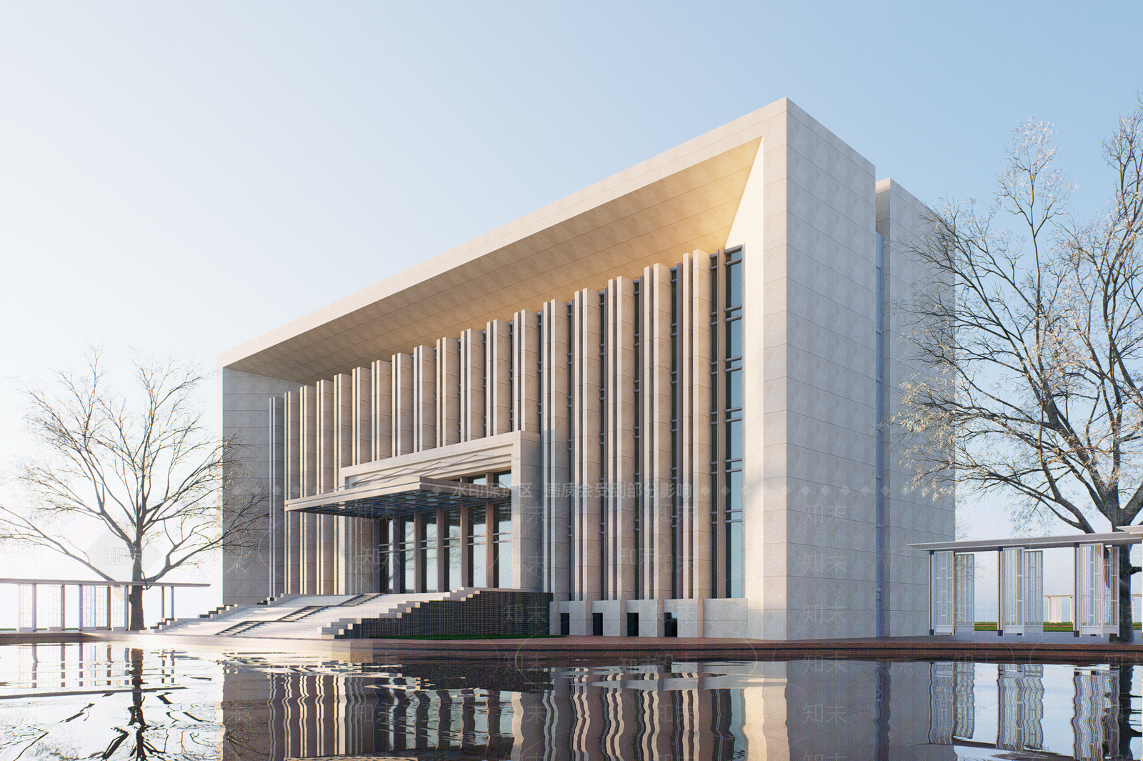 现代政府办公楼SU模型下载【ID:1203304775】