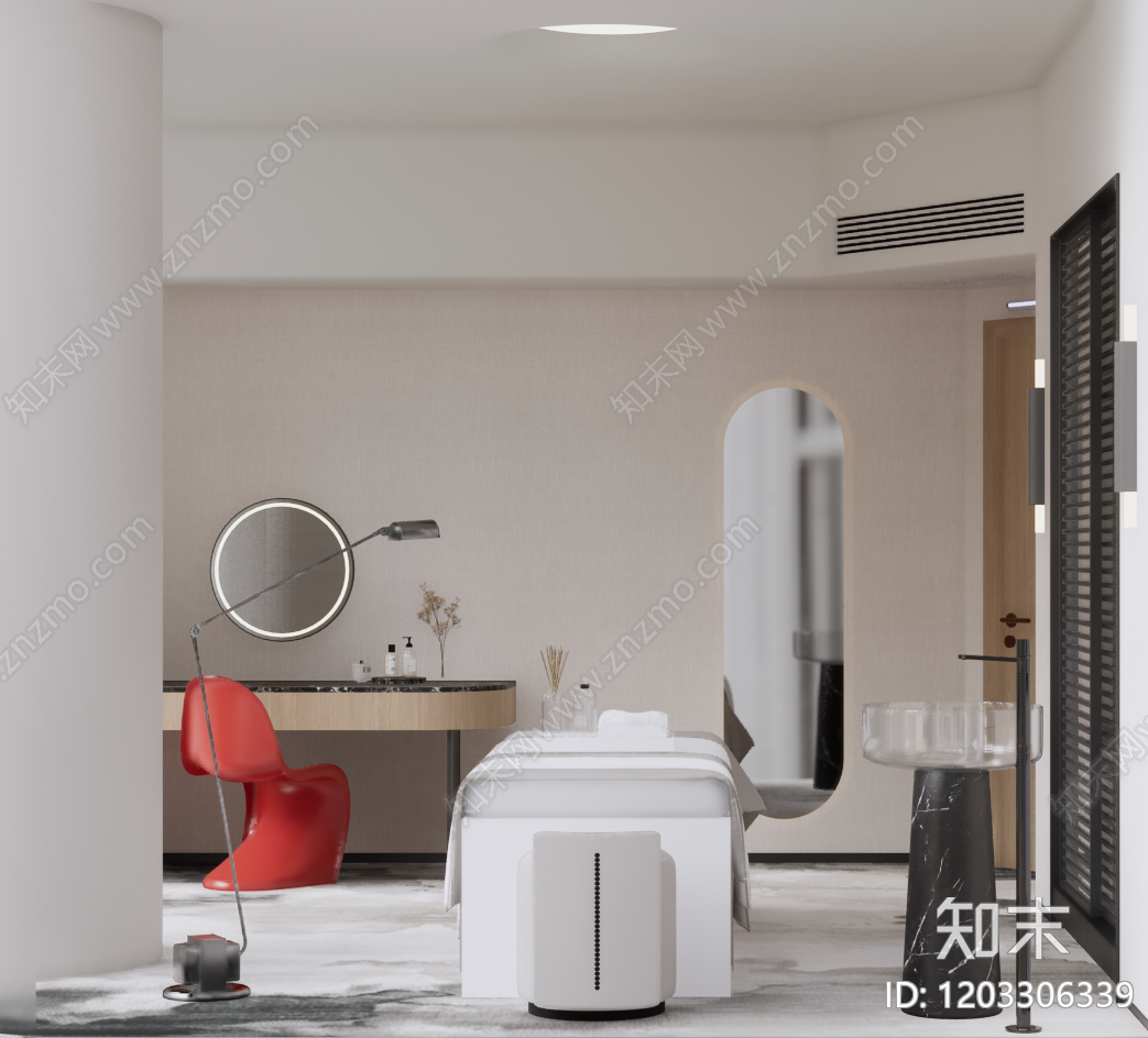 现代足浴店cad施工图下载【ID:1203306339】